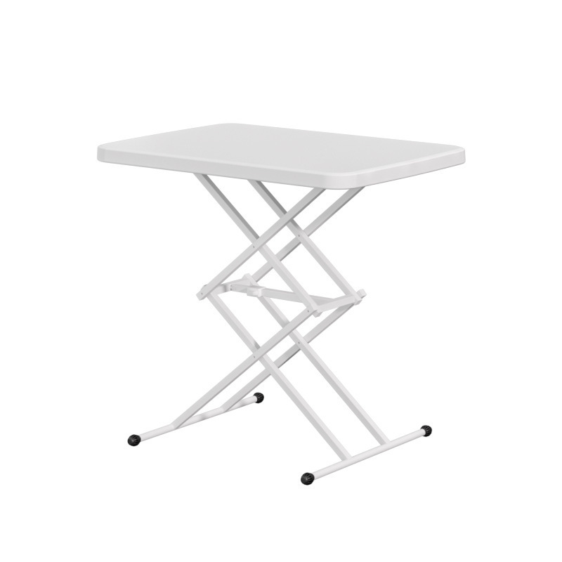 Adjustable Portable Lifting Table Plastic Folding Laptop Table With Plastic Surface And Metal Bracket