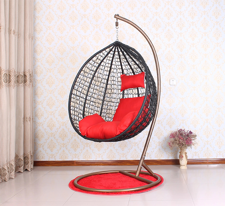 pink outdoor relaxing swing swing macrame chair double swivel egg chair for kids