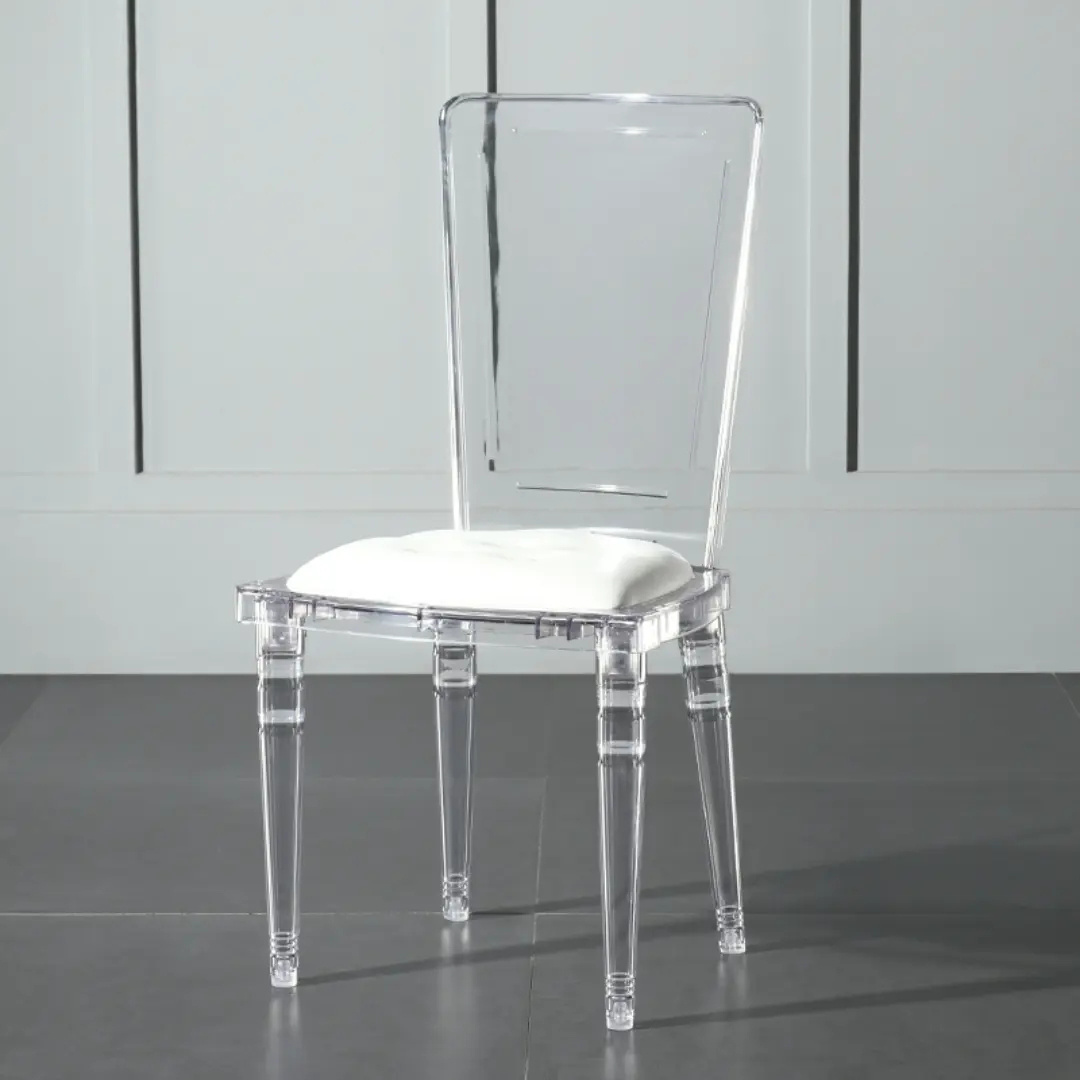 royal Crystal Transparent Commercial Bamboo Napoleon Luxury Chair Banquet hotel PC wedding Chairs for sale rent rentals