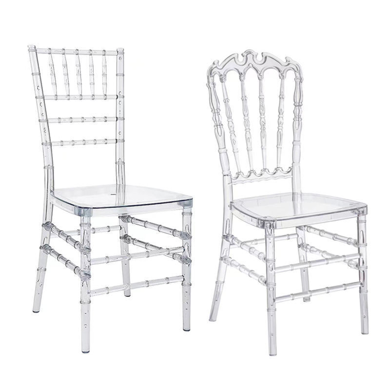 High Quality plastic clear banquet acrylic transparent chiavari chair polycarbonate hotel wedding dining event chivari chairs