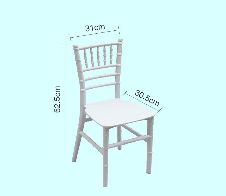 Factory Direct Sale Modern Plastic Hotel Dining Chair Outdoor Lightweight Chiavari Kids Chair