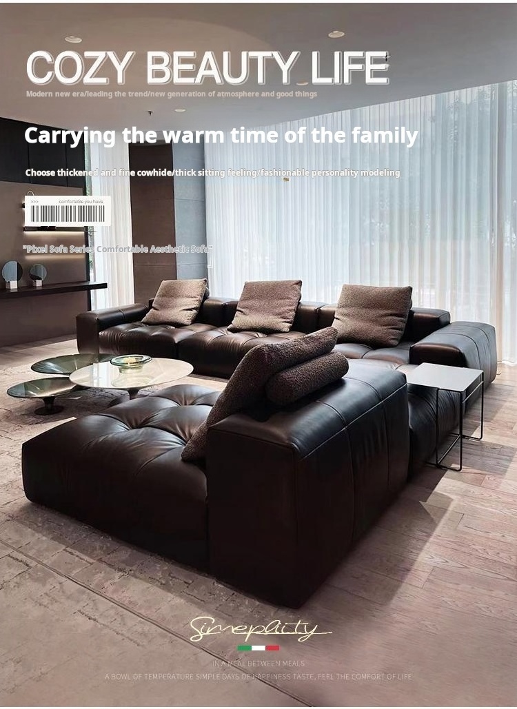 modern modular sectional corner leather lounge sofas deep u shape modular cloud couch sectional floor sofa