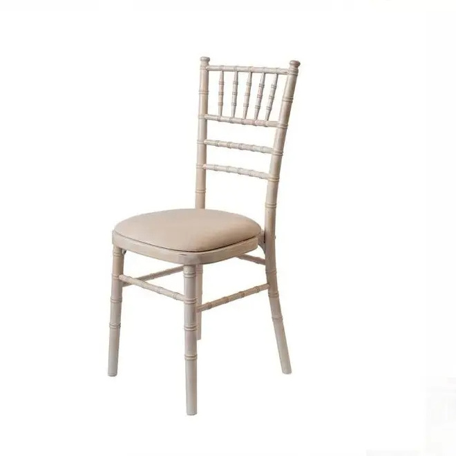 Gold White Wash Chiavari Chair Velvet Cushion Chavari Chairs Wedding Banquet Stackable Party Events Rentals PP Plastic Chair