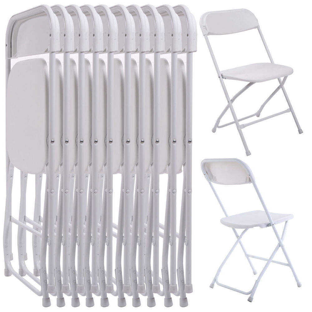 Outdoor White black colors PP Plastic Resin Folding Chair Wedding Party Plastic Folding Chair for Events