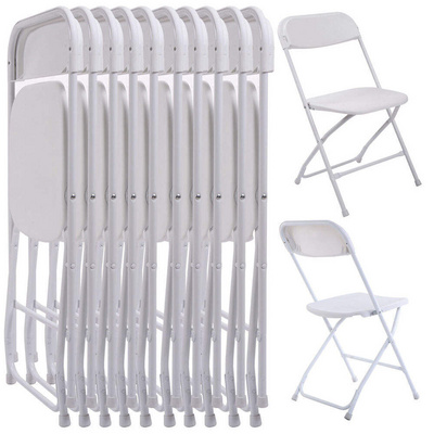 Outdoor White black colors PP Plastic Resin Folding Chair Wedding Party Plastic Folding Chair for Events