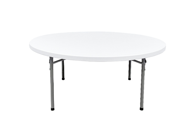 Wholesale 6ft Plastic Table Top Non foldable Folding Dinning Table Outdoor Restaurant Round Folding Table For Events Party