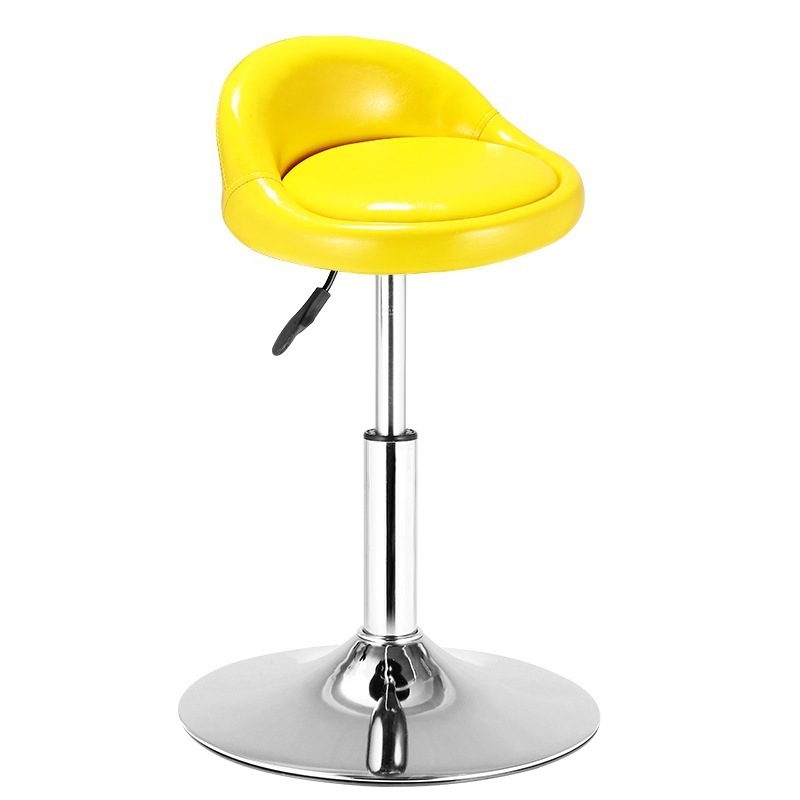 2024 Bar Chair Bar Lifting Rotating Backrest Chair Home High Stool Bar  Chair With Heavy Duty Wheels Haircut Salon Stools