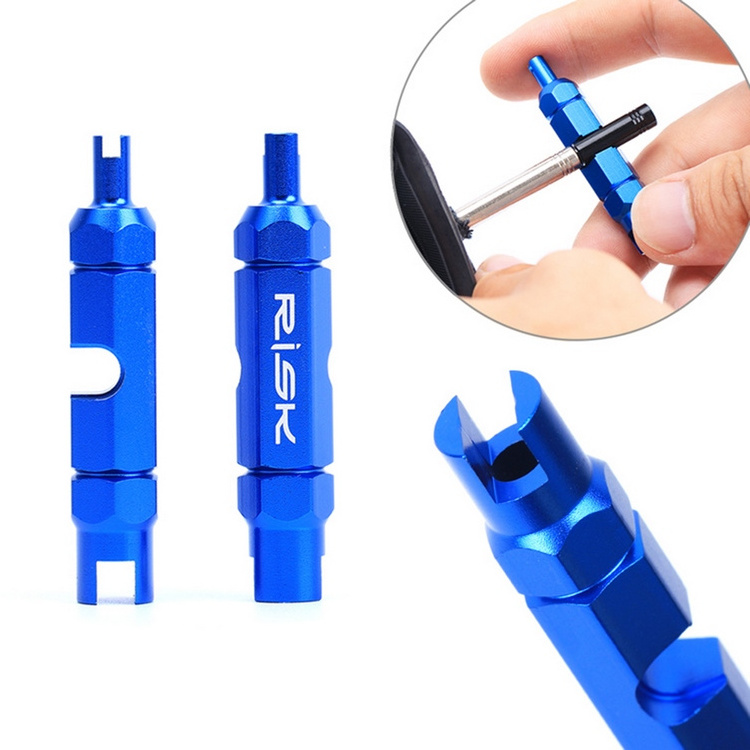 RISK Bicycle Valve Core Removal Tool for Schrader Presta Extender Bike Tube Tire Valve Tool