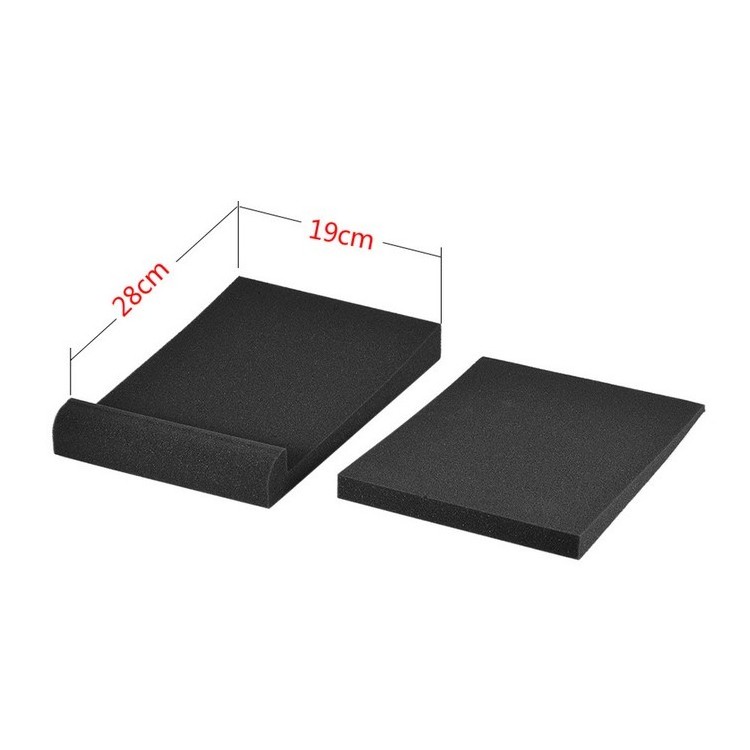 2 Sets Studio Monitor Speaker Isolation Foam Pads Max. 11 * 7.4 Inch Usable Area Acoustic Foam