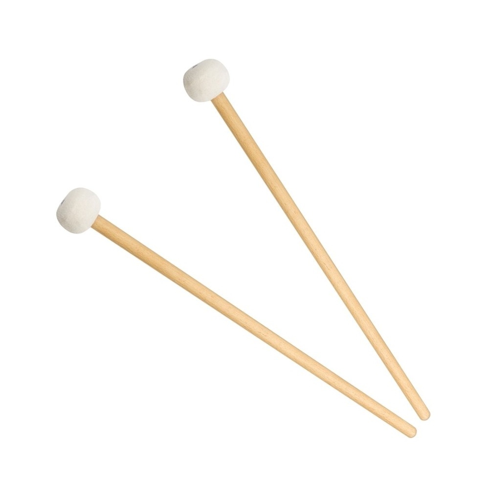 1 Pair Felt Mallets Drum Sticks with Wood Handle for Percussion Instrument