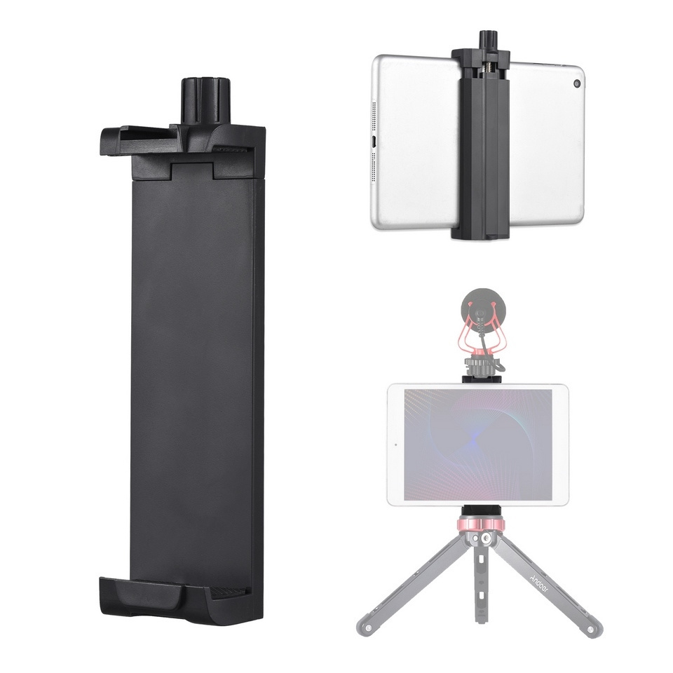 Smartphone Tablet Tripod Mount Phone Holder Clamp Aluminum Alloy 13cm-24.5cm/5.11in-9.64in Phone Holder Clamp