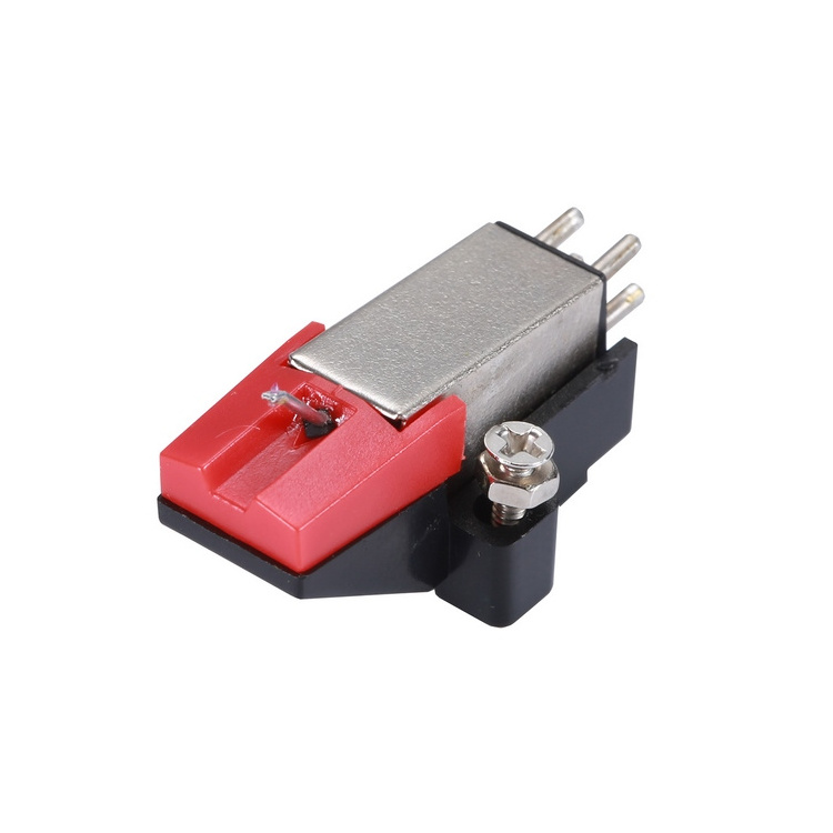 Dual Moving Magnet Turntable Cartridge with Stereo Stylus Needle Vinyl Record Player Phonograph Replacement Accessory