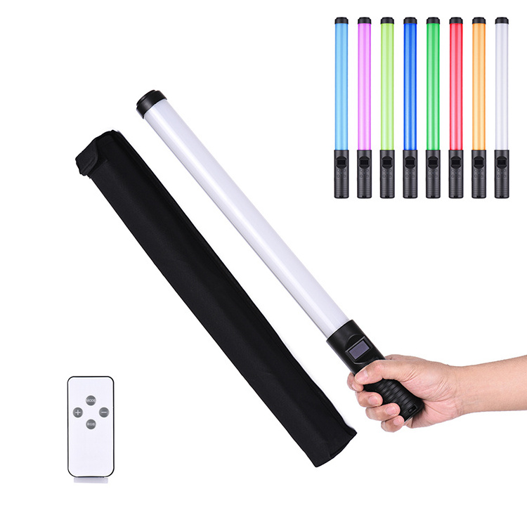 2022 20W Handheld RGB Colorful Light Wand LED Photography Light with Multiple Special Lighting Effects Carrying Bag