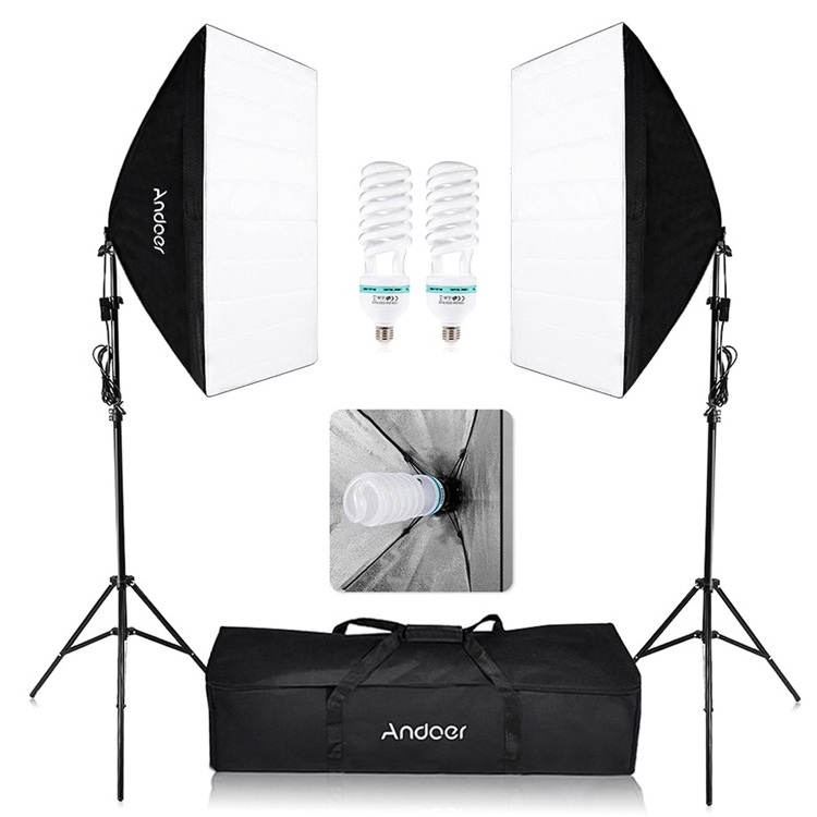 Andoer Photo Video Equipment  Photography Studio Softbox Light Kit