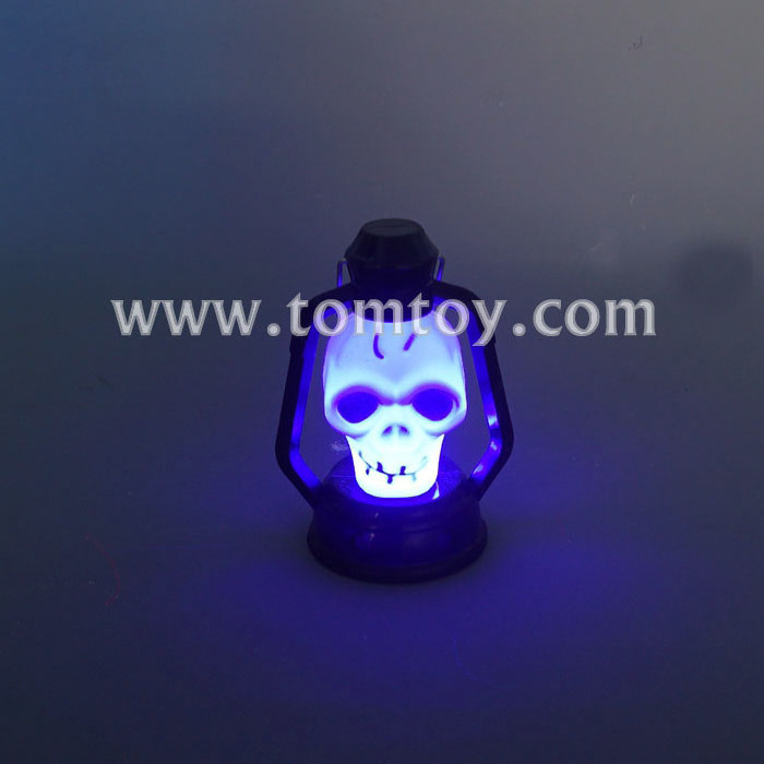 Mini Size Light Up Halloween Decoration LED Pumpkin Skull Lantern