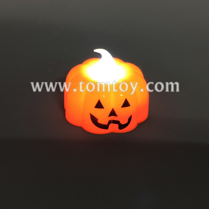 Halloween LED Light Up Flameless Pumpkin Tea Candle