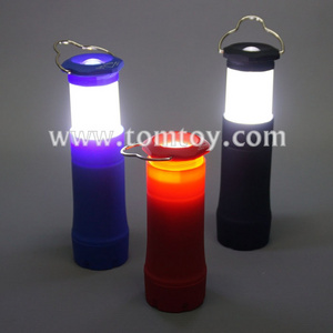 Battery operated LED Tent Light 1W Multi-function LED Camping Flashlight or Lantern