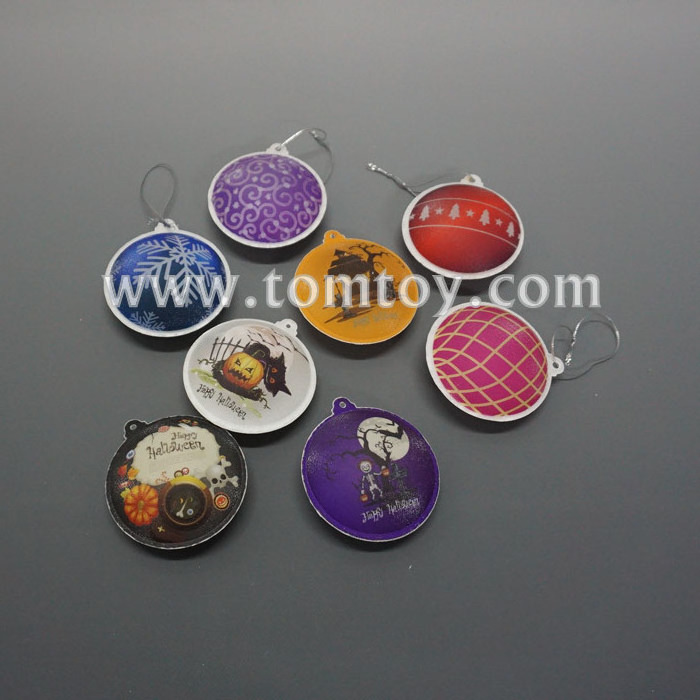 Custom Printing Plastic Flashing Light up LED Wall Lights with Sticker for Halloween Decoration