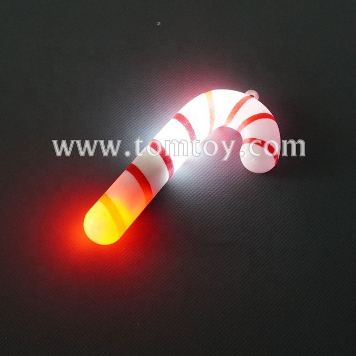 Tomtoy Christmas Light up LED Candy Cane Necklace