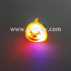 Plastic LED Light Up Pumpkin Rings for Halloween