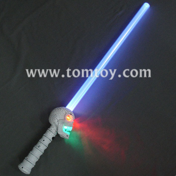 Halloween Light Up Skeleton Prop LED Flashing Skull Sword