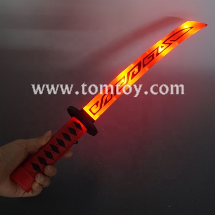 Kids Toy Plastic Light Up LED Flashing Sword with Sound and Scabbard