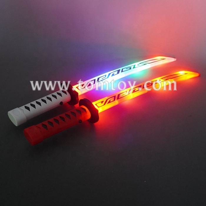 Kids Toy Plastic Light Up LED Flashing Sword with Sound and Scabbard