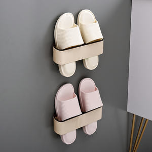 New Over The Door Plastic Foldable Shoe Stand Organizer Rack 2 Pairs Wall Mounted Shoes Storage for Store