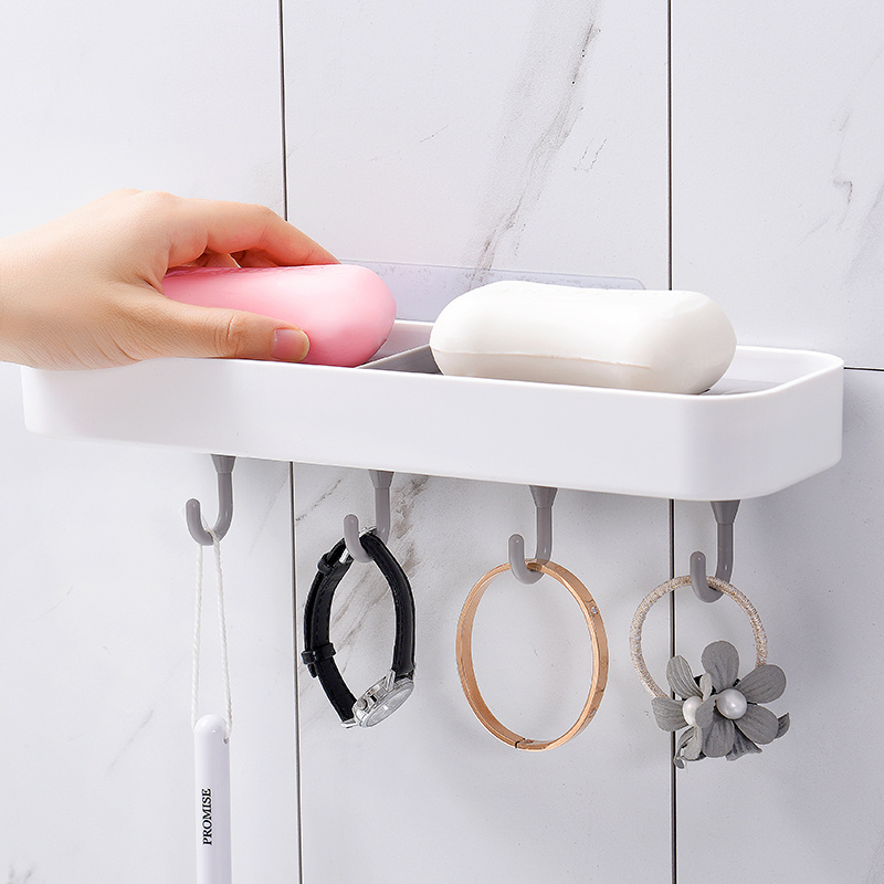 Eco friendly Wall mounted plastic double soap dishes Bathroom Accessories soap holder dish