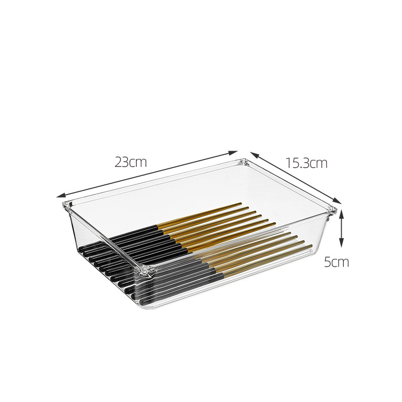 Multipurpose Clear Plastic Storage Bins for Jewelries, Kitchen Gadgets and Office Accessories under desk storage drawers