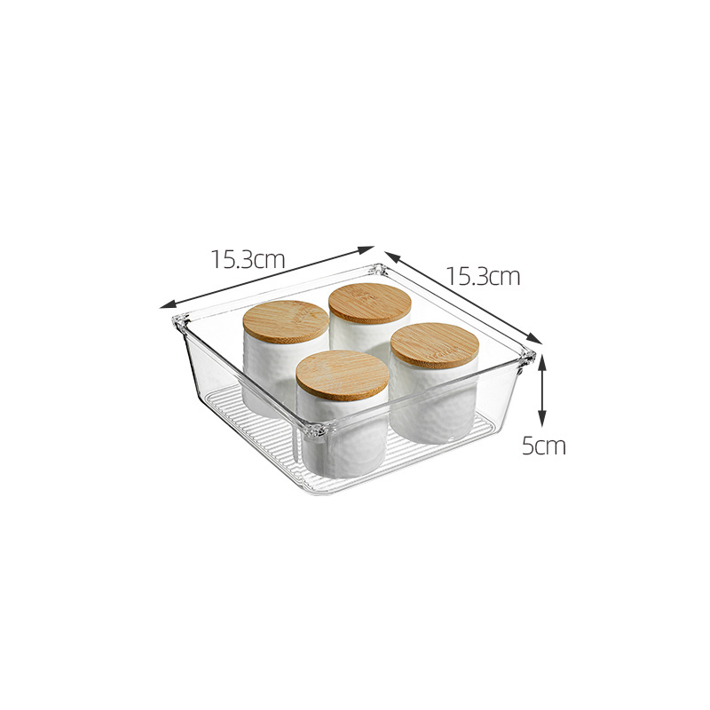 Multipurpose Clear Plastic Storage Bins for Jewelries, Kitchen Gadgets and Office Accessories under desk storage drawers