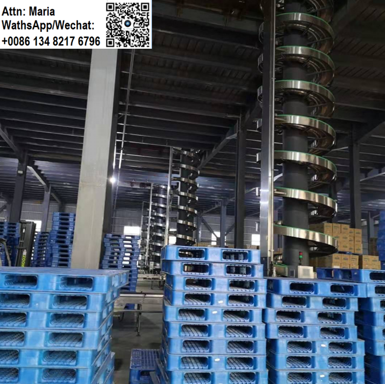 Industry gravity  spiral roller conveyor dongguan miwo leadworld box pallet vertical lifting conveyors transfer system mingwei