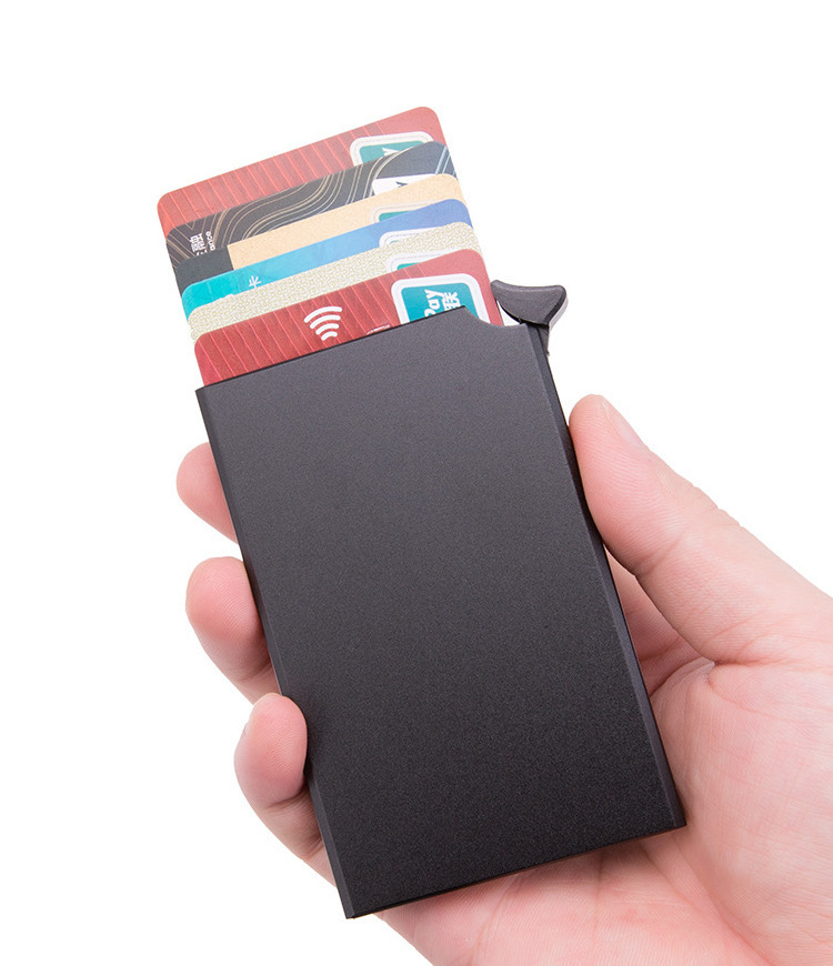 small credit card holder rfid card holder stainless steel metal credit card holder