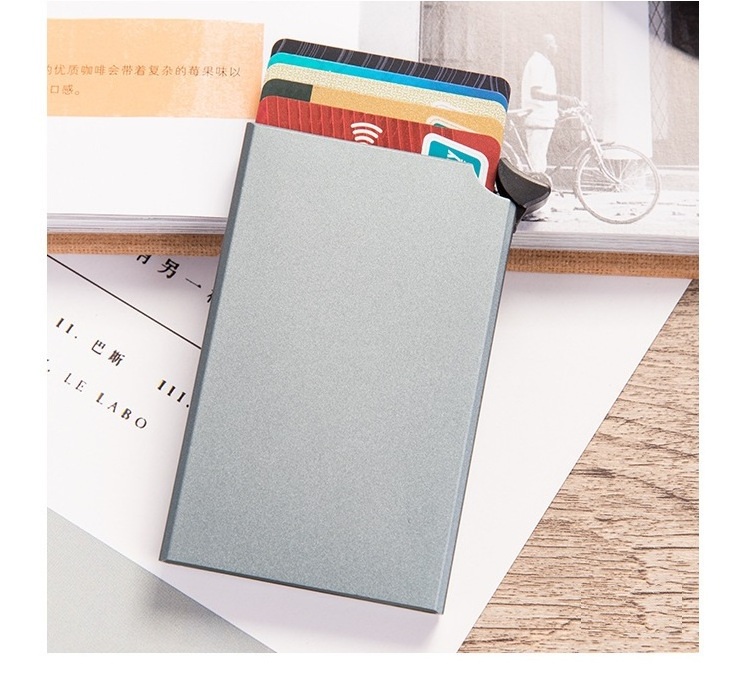 small credit card holder rfid card holder stainless steel metal credit card holder