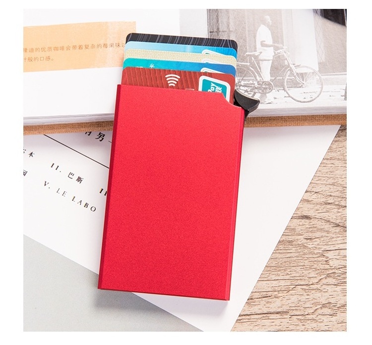 small credit card holder rfid card holder stainless steel metal credit card holder