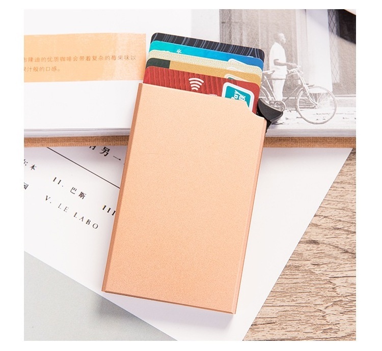 small credit card holder rfid card holder stainless steel metal credit card holder