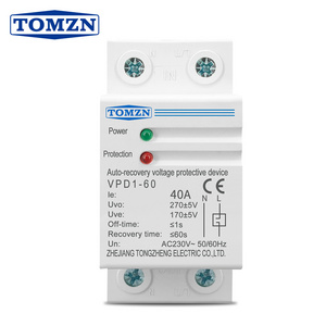 40A 63A 230V Household Din rail automatic recovery reconnect over voltage and under voltage protective device protector