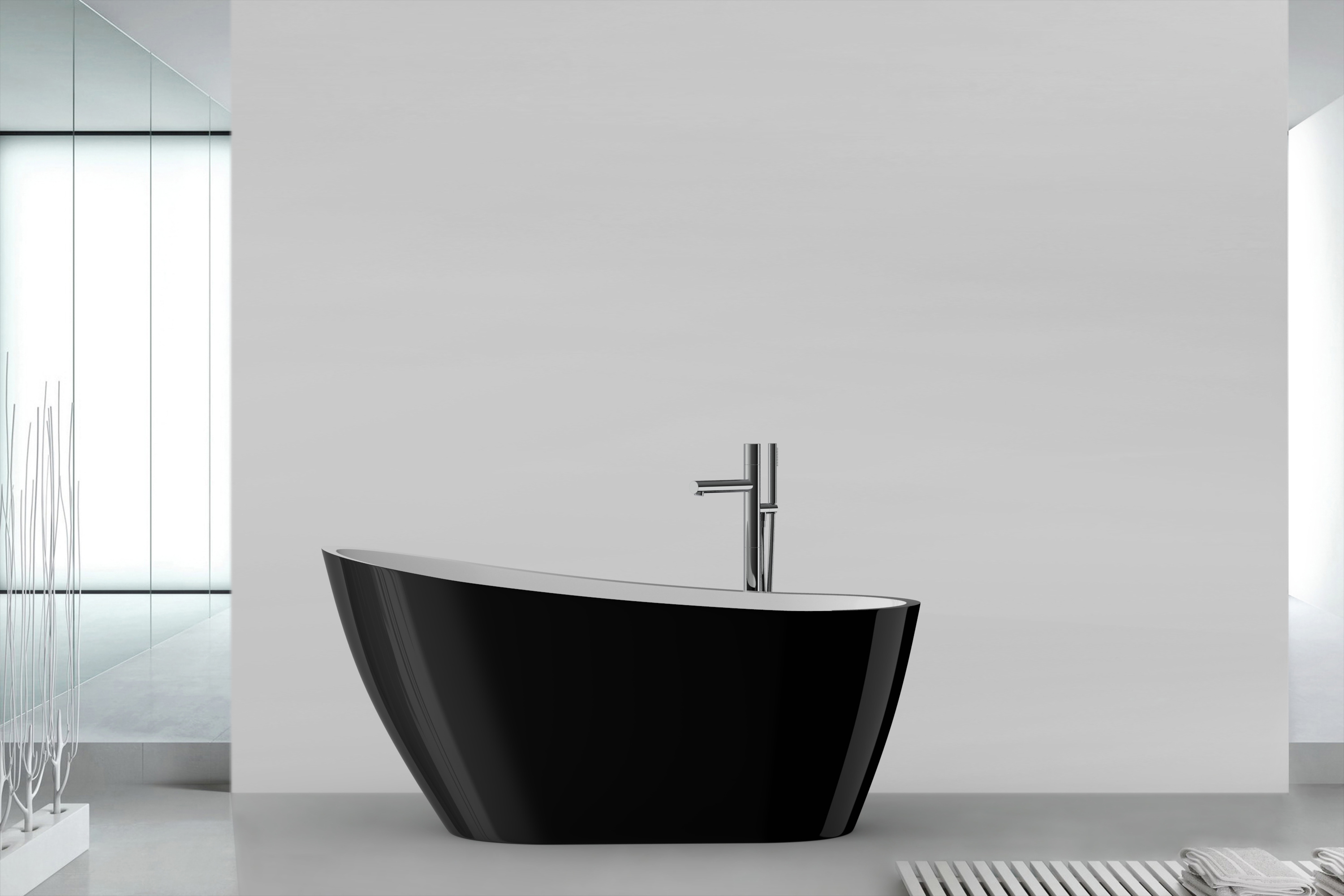 New Style Freestanding Tub Certificated Small Free Standing Deep Soaking Acrylic Bathtub