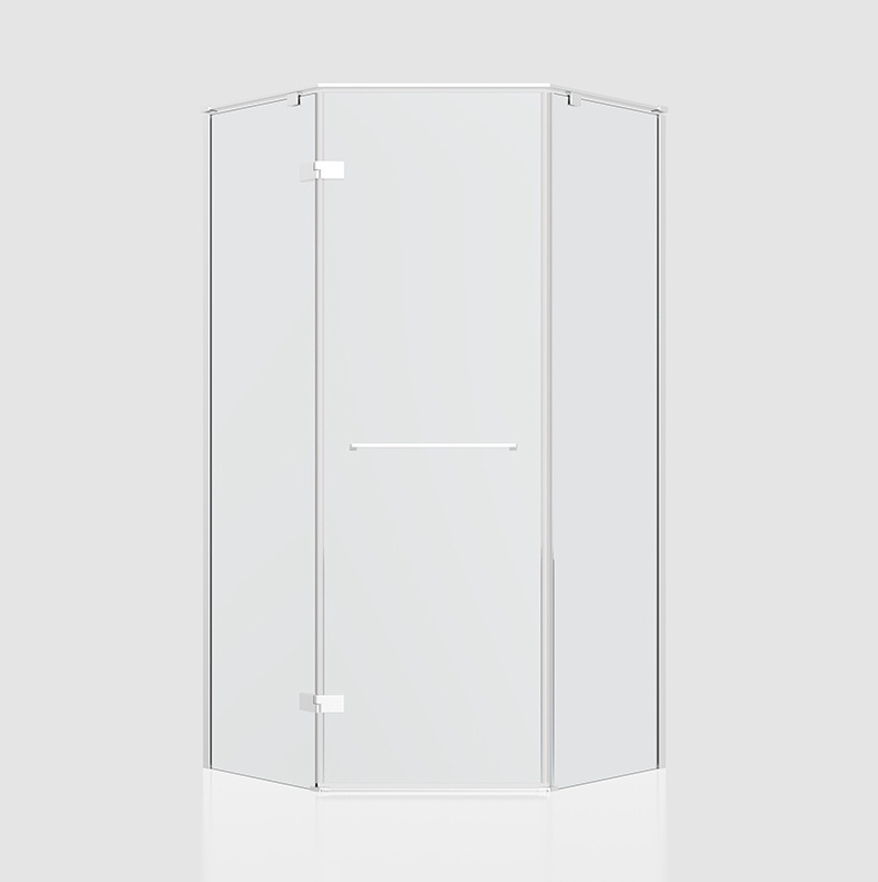 Wholesale Simple Bathroom Straight Sliding Door Tempered Glass Shower Room