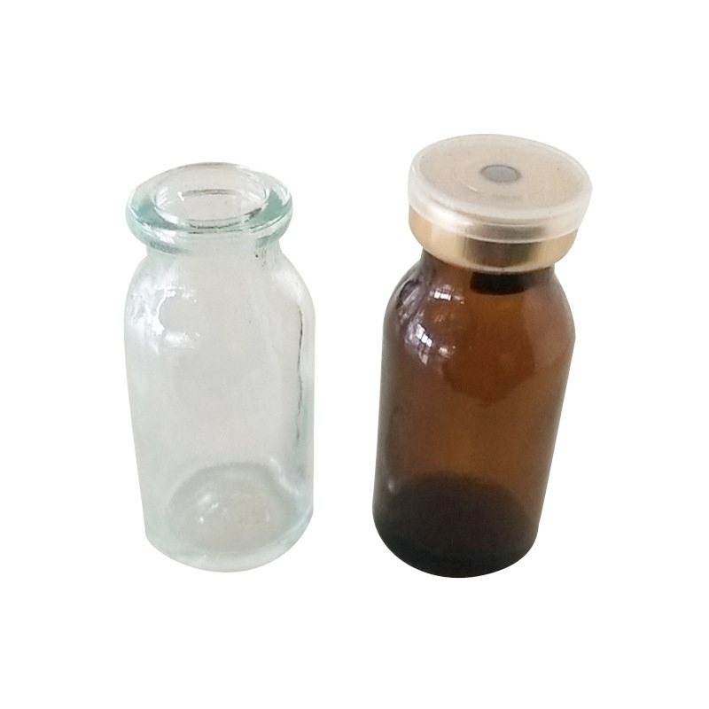 Neutral borosilicate glass clear moulded antibiotic glass vials clear glass bottles for injection