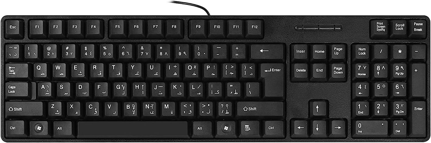 2023 hot sale Arabic French Russian Spanish  Wired Keyboard with USB Cable support custom game mechanical keyboard