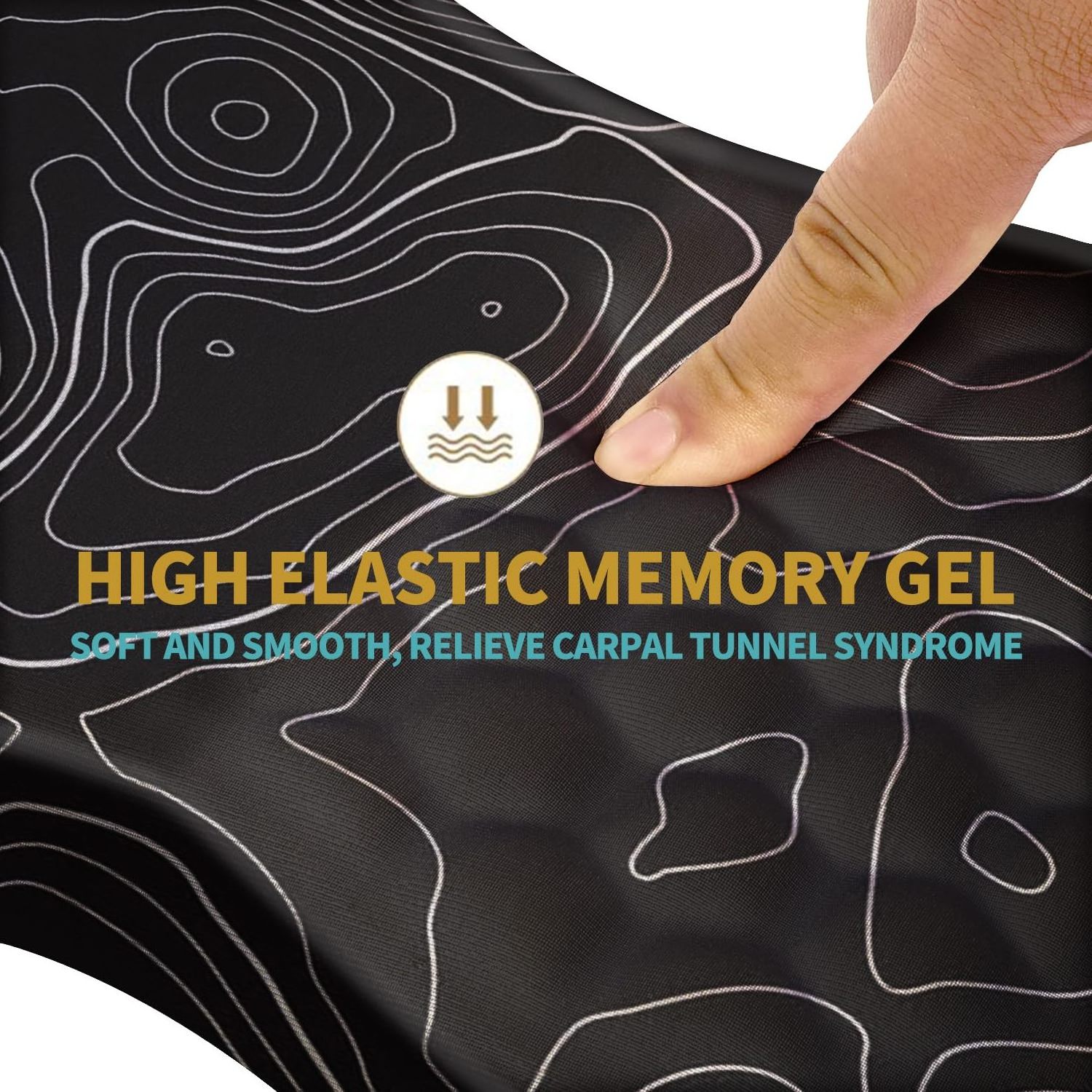 Ergonomic Mouse Pad with Gel Wrist Support, Comfortable Mousepad