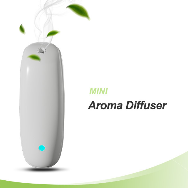 Mini Ultrasonic Fragrance Oil Dispenser Battery Powered Automatic Scent Diffuser for Home Office