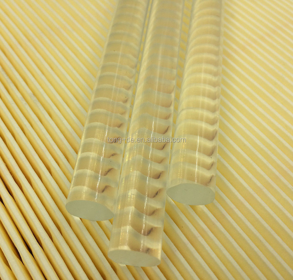 7mm 11mm solid plastic glue stick hot melt adhesive clear transparent white hot melt glue bar for DIY