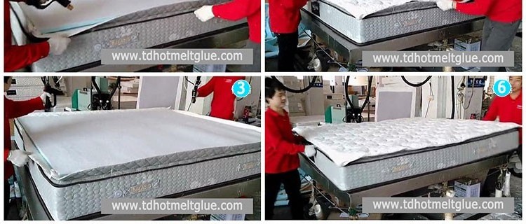 Sponge foam fabricate assembly mattress bed glue hot melt Adhesive health firmness automotive interiors shoes making