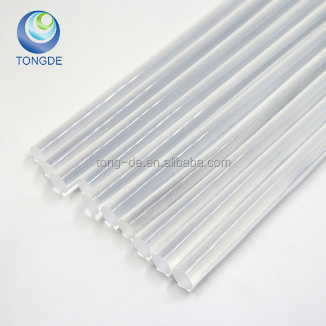 Package customized 7mm/11mm crystal clear EVA Hot melt glue stick for retail wholesale