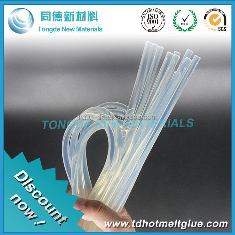 Hot sale EVA hot melt adhesive 7mm/11mm industry Usage Transparent white silicone hot melt glue sticks