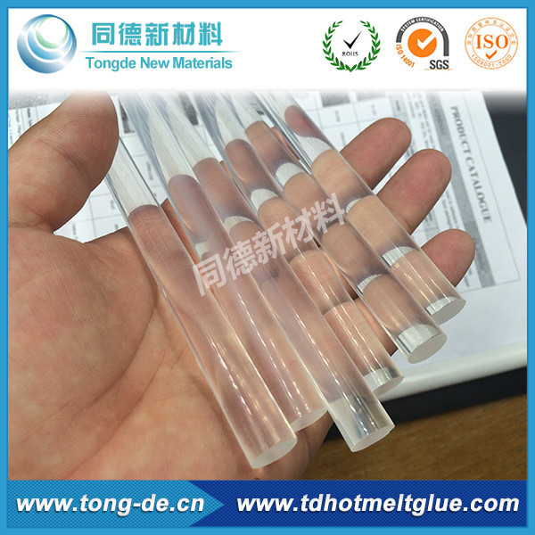 Crystal clear Transparent 11mmX300mm EVA hot melt glue stick bar hot melt adhesive wholesale