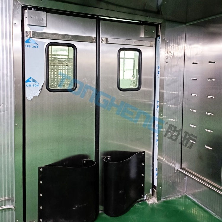 Cold Room Storage Food Factory Proofer Room Stainless Steel Impact Double Swing Traffic Door