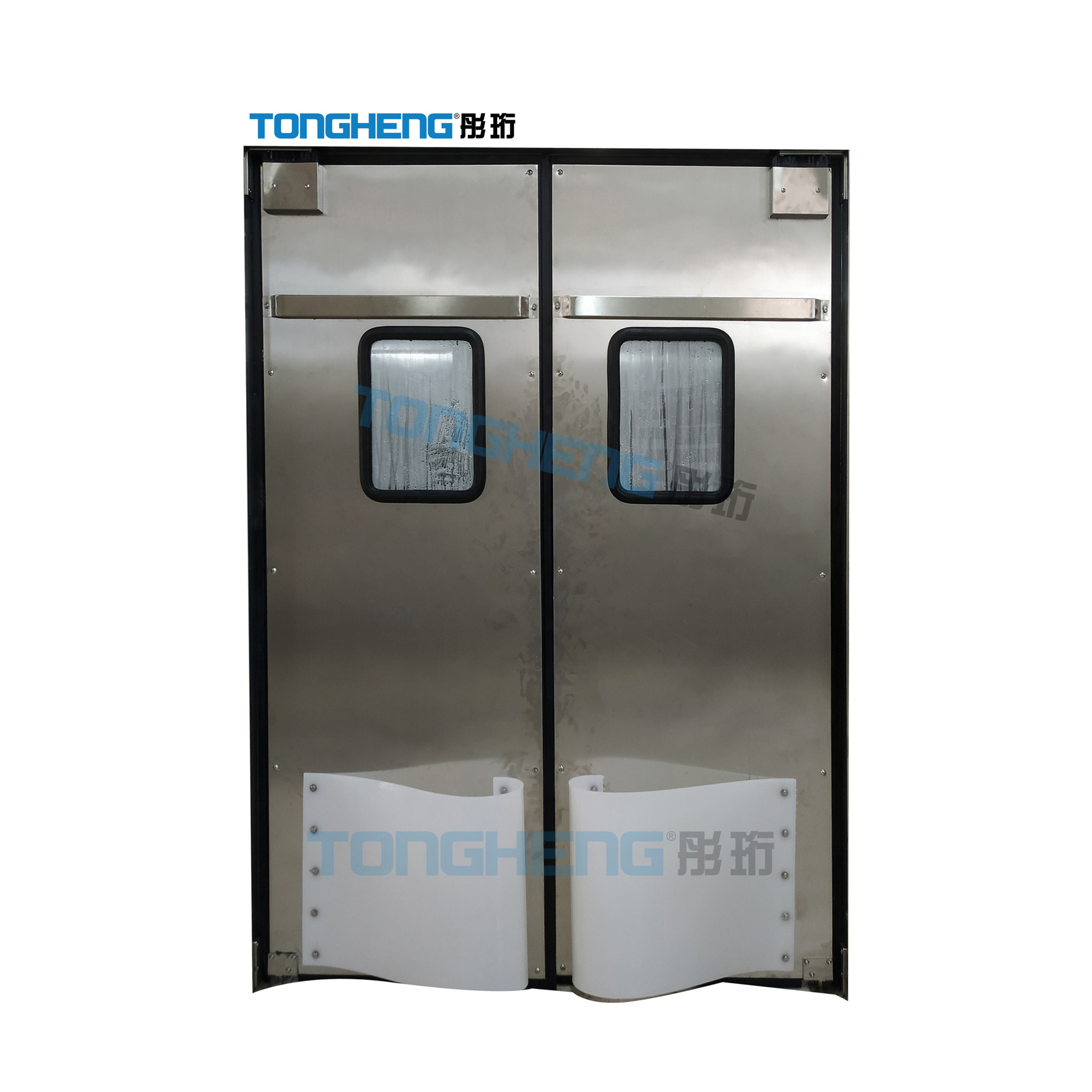 Supermarket Warehouse Restaurant Double Leaf Action Traffic Double Swing Door For Kitchen